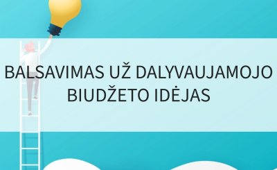 Techninės balsavimo už dalyvaujamojo biudžeto projekto idėjas elektroniniu būdu kliūtys pašalintos!